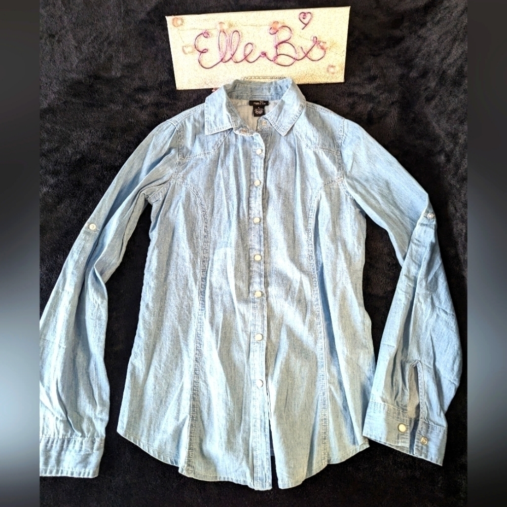 Denim Button Down - image 1